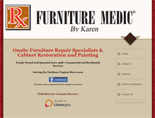 Tablet Screenshot of furnituremedicbykaren.com